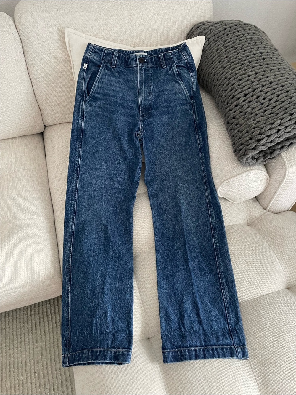 Citizens of Humanity Utility Trouser Wide Leg Jean Medium Indigo Wash